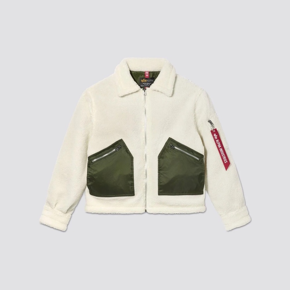 Alpha Industries Cropped Sherpa Utility Jacket
